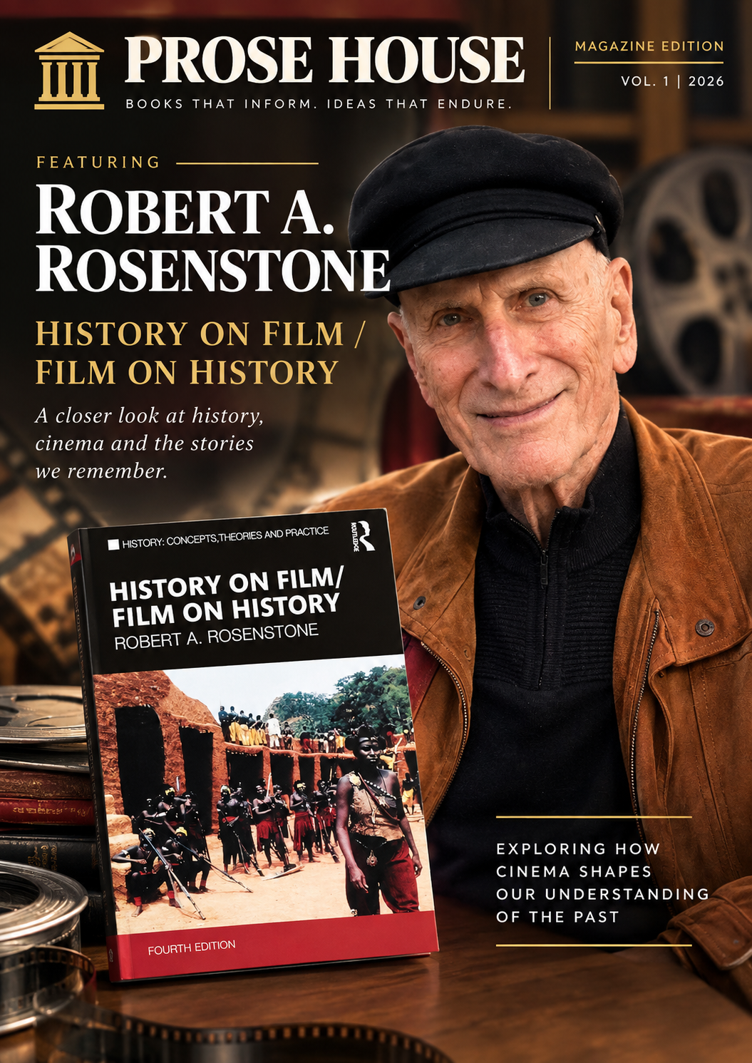 Prose House magazine feature cover for Robert A. Rosenstone