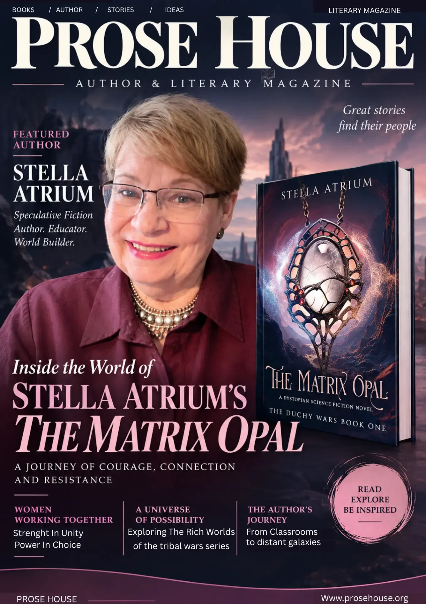 Prose House magazine feature cover for Stella Atrium
